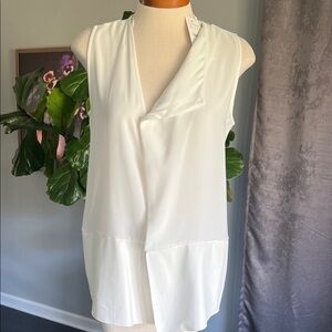 Zara Sleeveless White Blouse